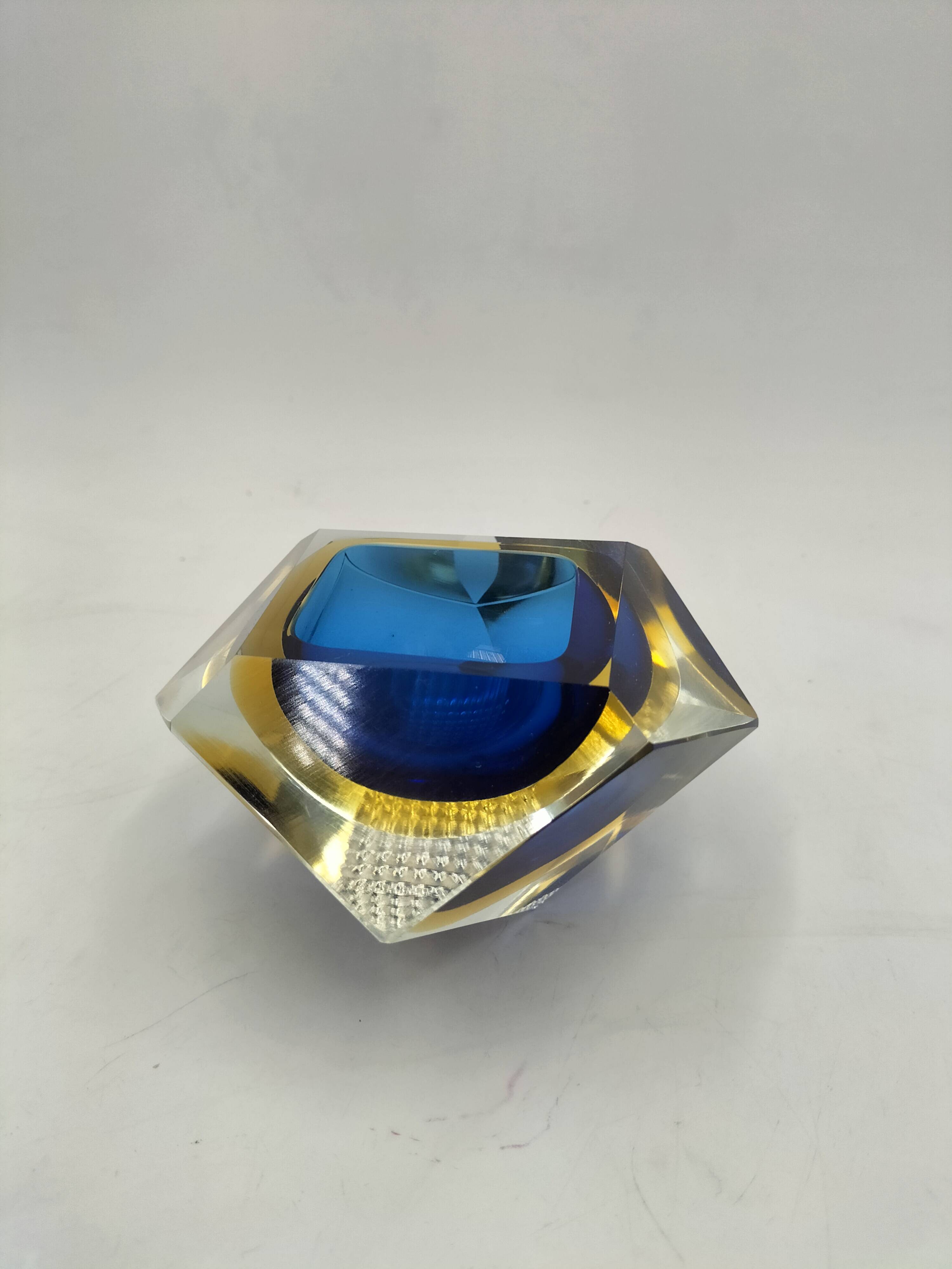 Cendrier sommerso en verre de murano