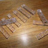 10 Porte-couteaux en cristal ciselé