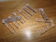 Knife holders made of chiseled crystal