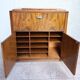 Art Deco walnut burl bar