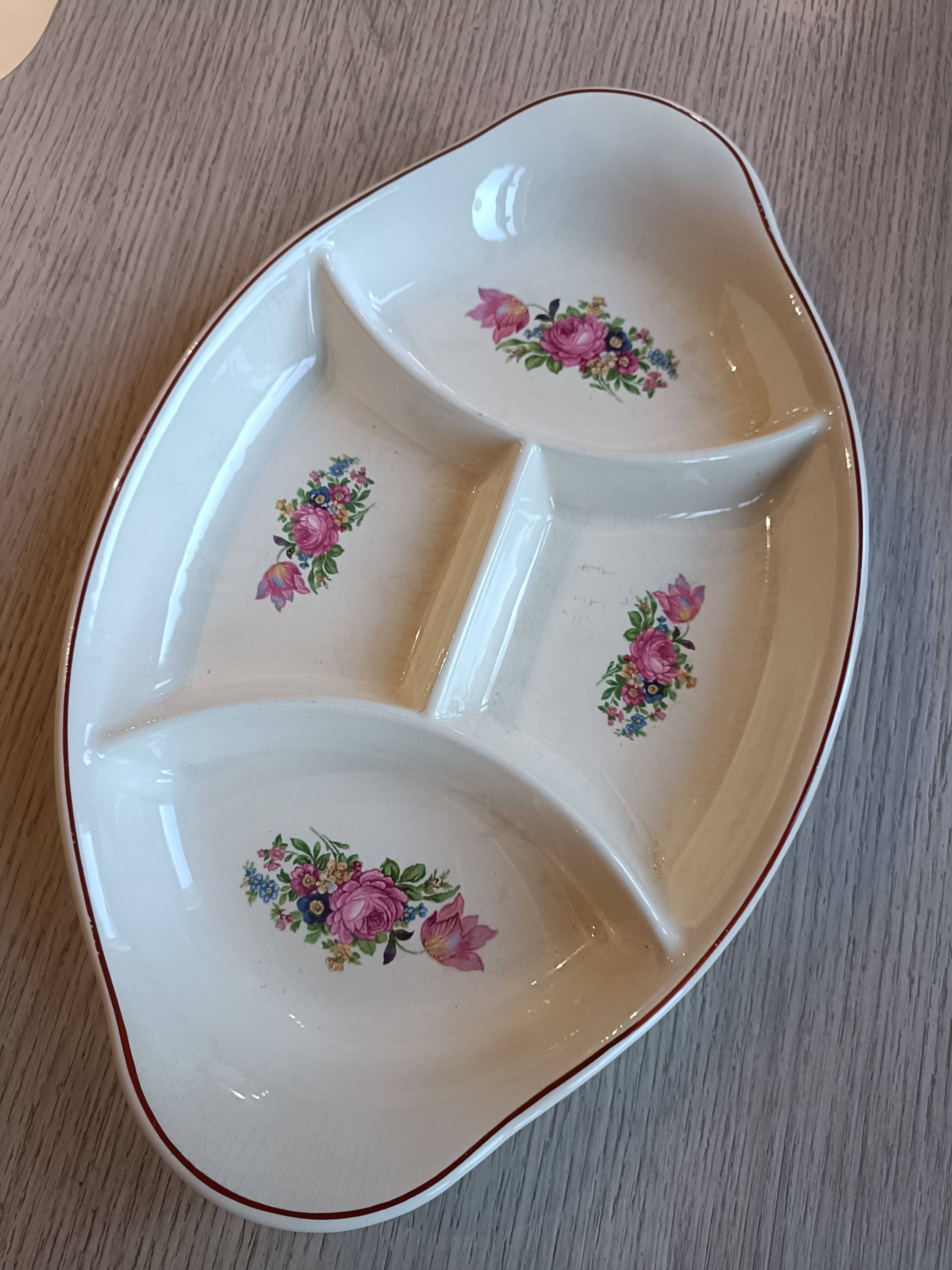 Compartmented dish, Salins stamp