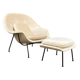 Knoll Womb chair + ottoman Eero Saarinen Beige Sand color, perfect condition!