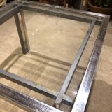 Vintage chrome coffee table