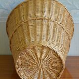 Wicker paper basket