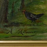 Pair of “Country Scenes” Paintings, signed A. Minne – Late 19th century