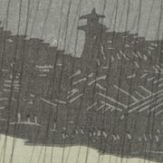 Sudden Shower Over Ohashi Bridge and Atake_Utagawa Hiroshige