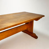 Mid Century Oak Monastery Table, 1960s