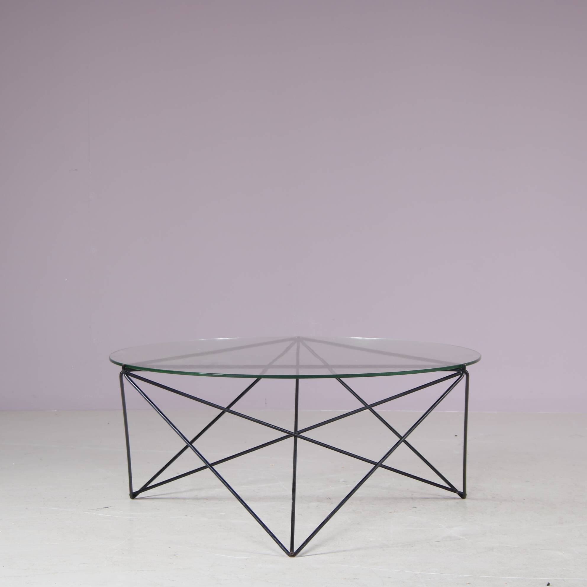 1960s Round coffee table from Switzerland