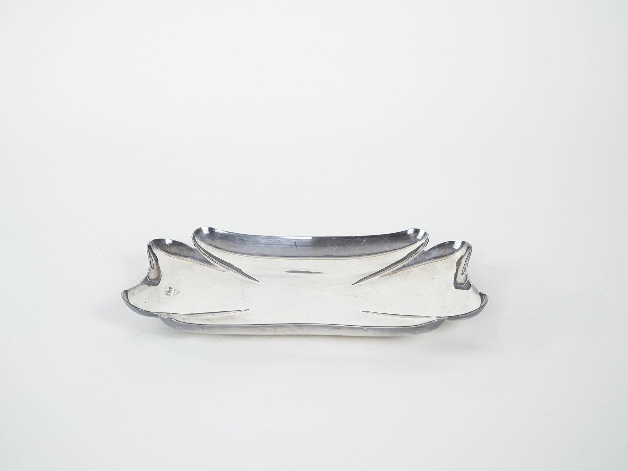 Metal tray, Italian design, 1970s, manufactured by Cassetti