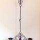 Black Scandinavian wrought iron wall candle holder 1940/50