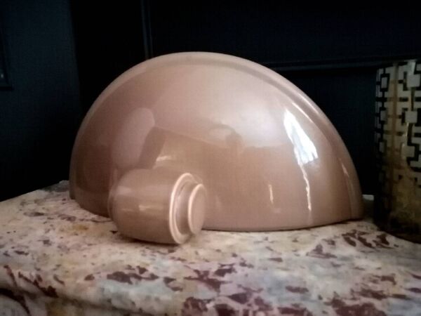 3 appliques en céramique émaillée Kostka