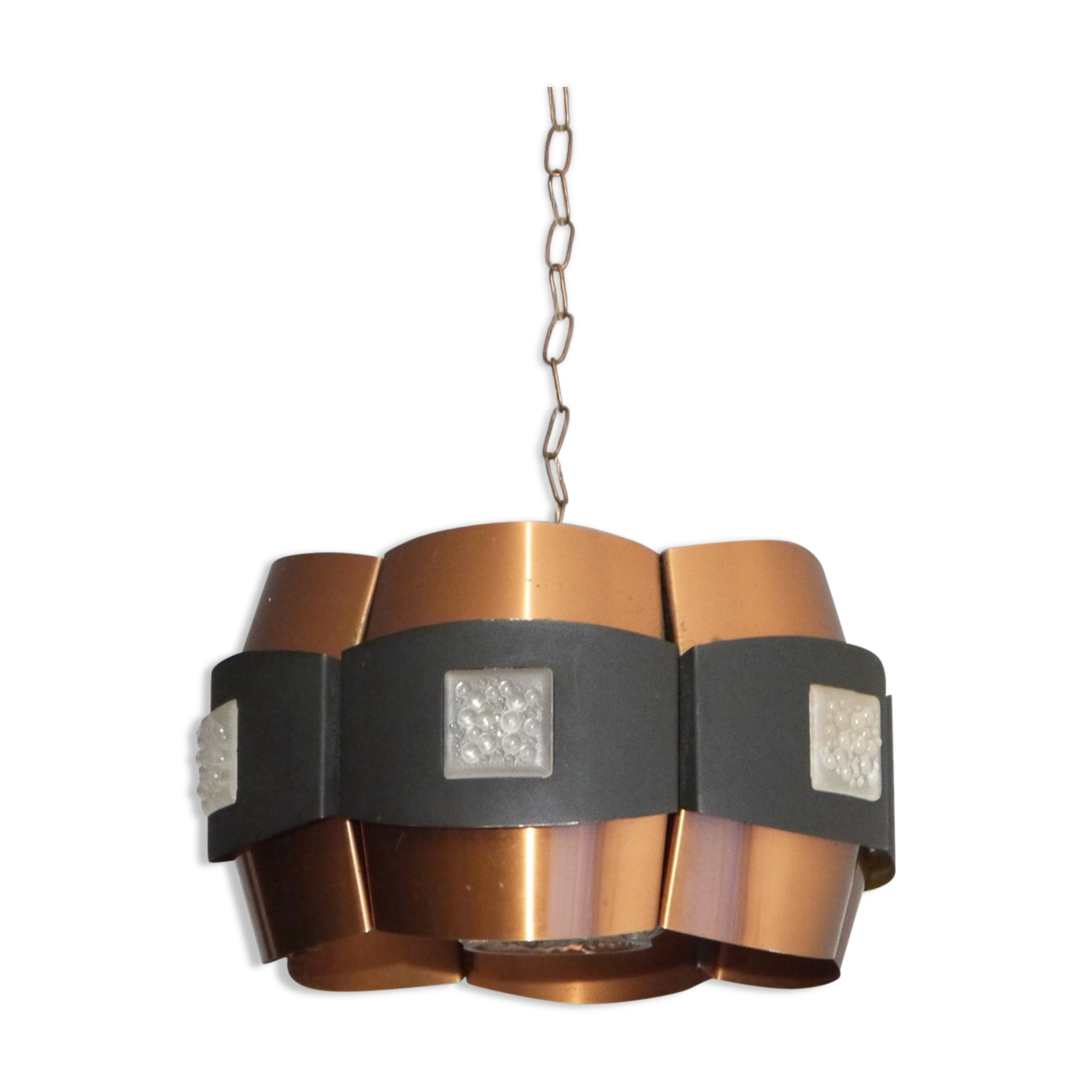 Danish hanging lamp copper Werner Schou for Coronell
