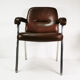 Modernist leather desk chair, germany, 1970s
