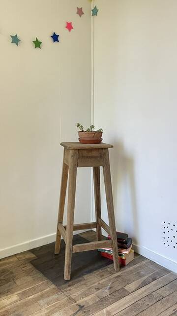 Vintage Oak Workbench Stool