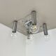 Beautiful 5-light sciolari ceiling light sconces by leola leuchten germany 1970s