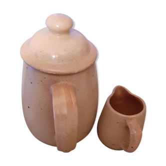 Coffee maker milk jar in sandstone