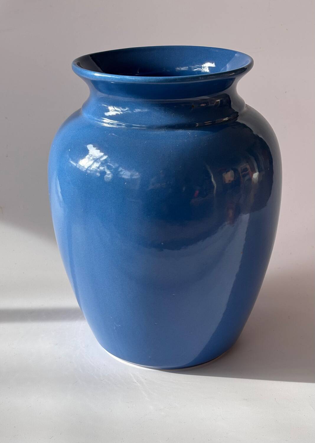 Blue ceramic vase 26cm