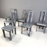 Italian Model Regia Dining Chairs by Antonello Mosca for Ycami, 1980s, Set of 6