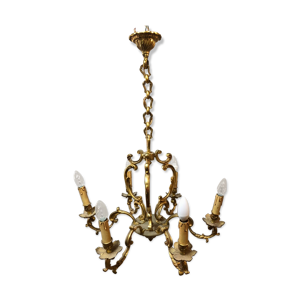 lustre Louis XV en bronze