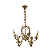 Lustre Louis XV en bronze 6 lumières