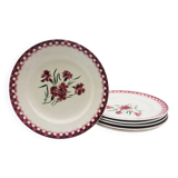 6 Sarreguemines flat plates “Mignardise” model