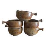 5 stoneware bowls by Charles Gaudry