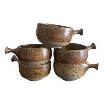 5 stoneware bowls by Charles Gaudry