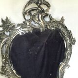 Nineteenth century mirror in silver bronze