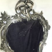 Nineteenth century mirror in silver bronze