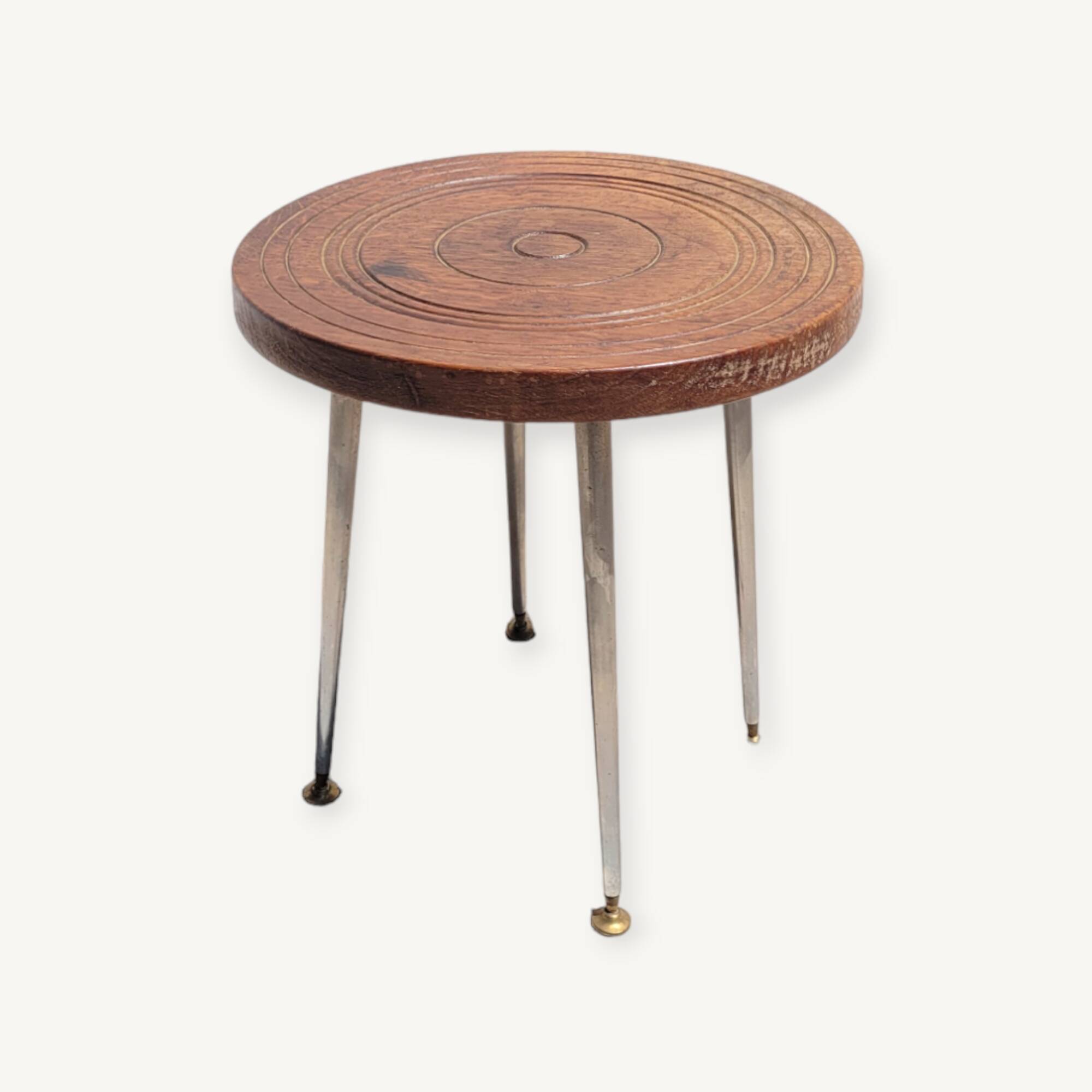 Small vintage pedestal table