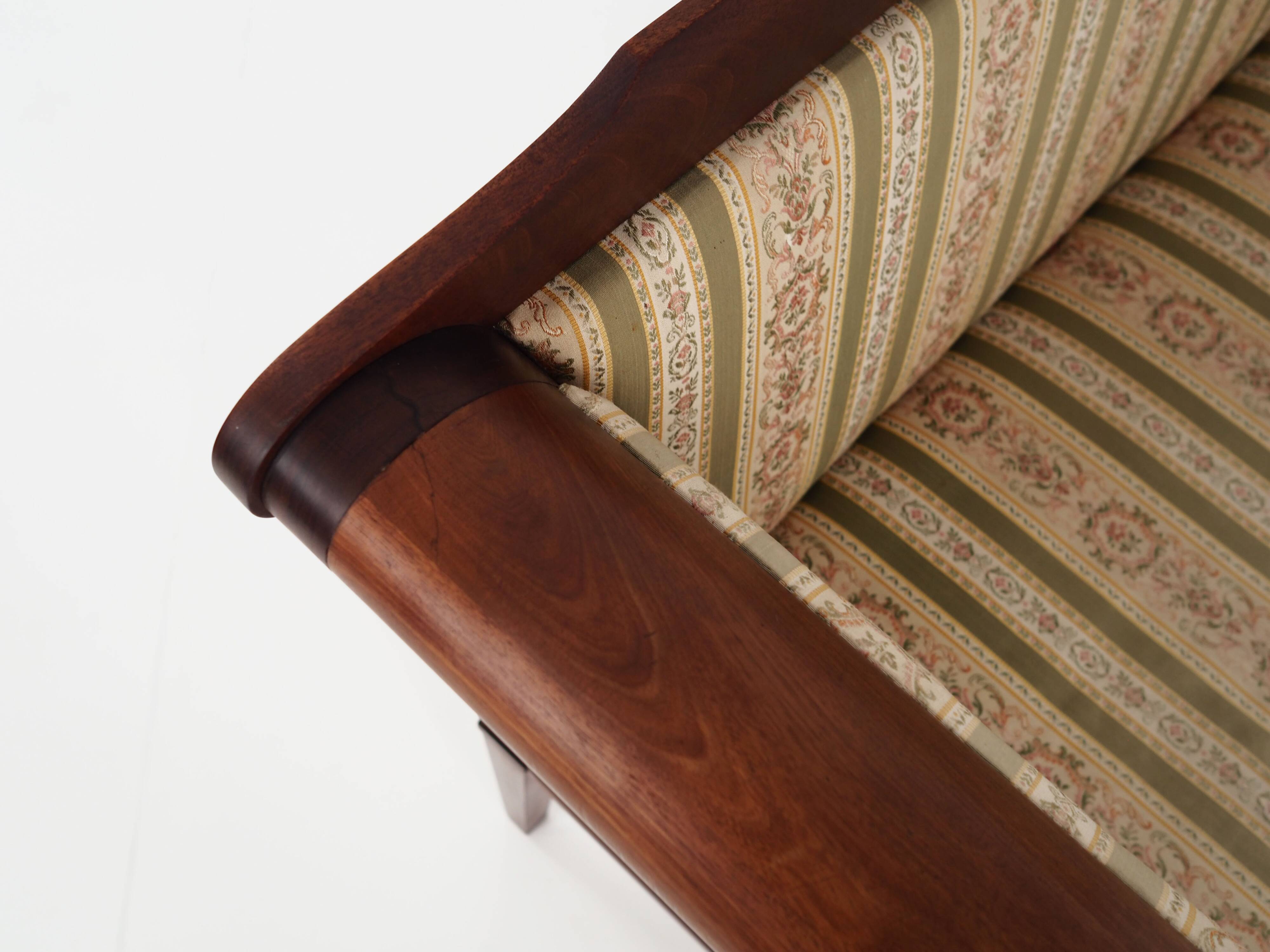 Empire-style mahogany canapé, French design, 1940s, made in Denmark.