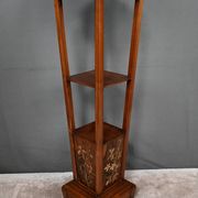 Large Cherry & Walnut Stool, Asian style – Early 20th century