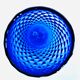 Bright blue textured glass vase from the 60s-70s, Italy, Empoli