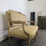 Louis XVI style canapé from the Napoleonic III era in gilded wood.