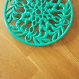 Dessous de plat en fonte émaillée vert