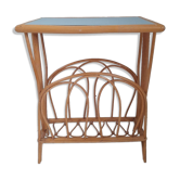 Magazine rack, wicker side table