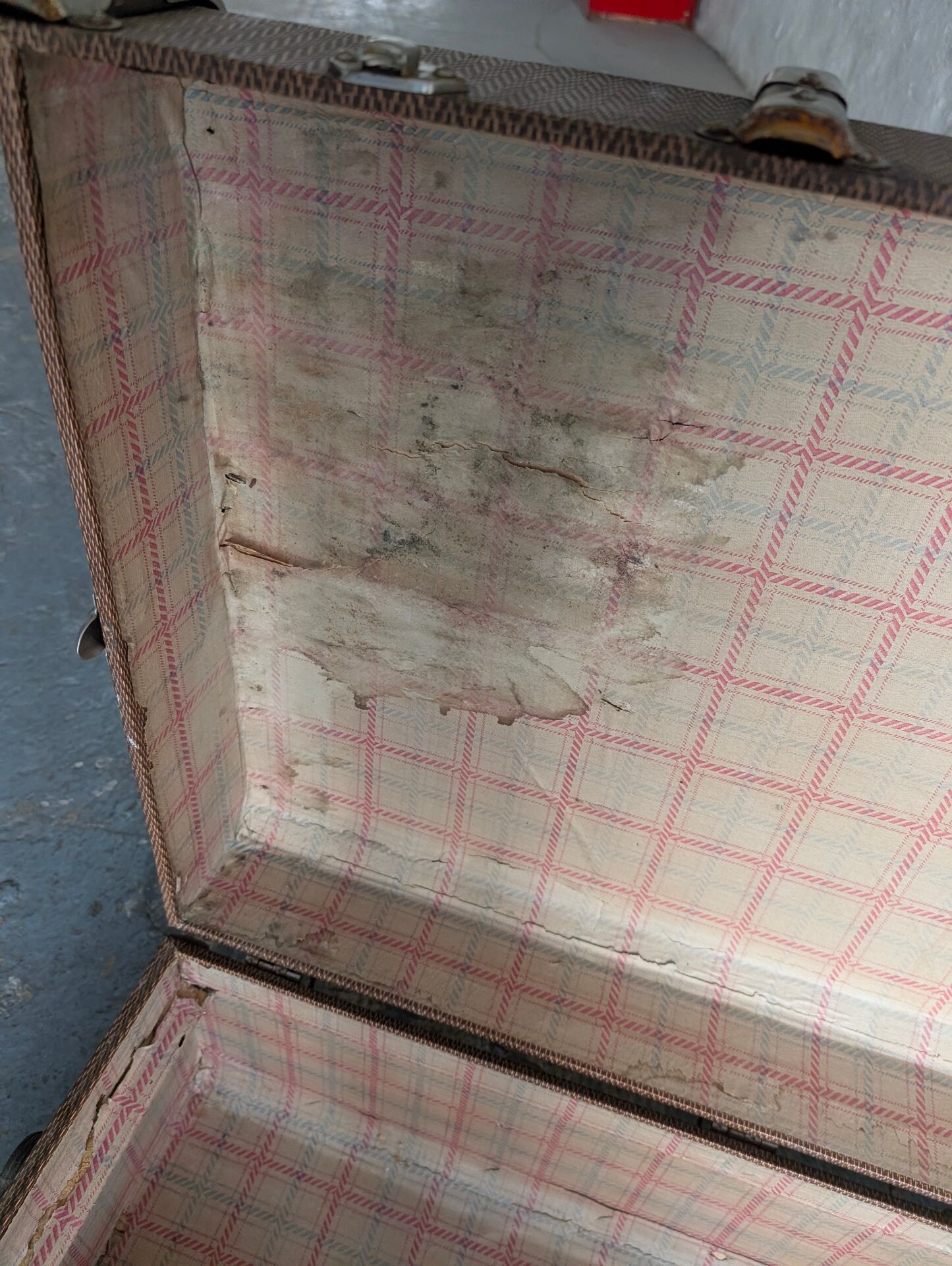 Antique travel trunk