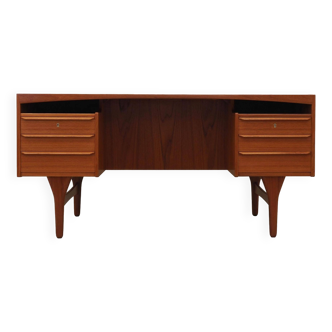 Teak desk, Danish design, 1960s, designer: Vald Mortensen, production: Odense