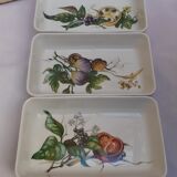 3 earthenware cups