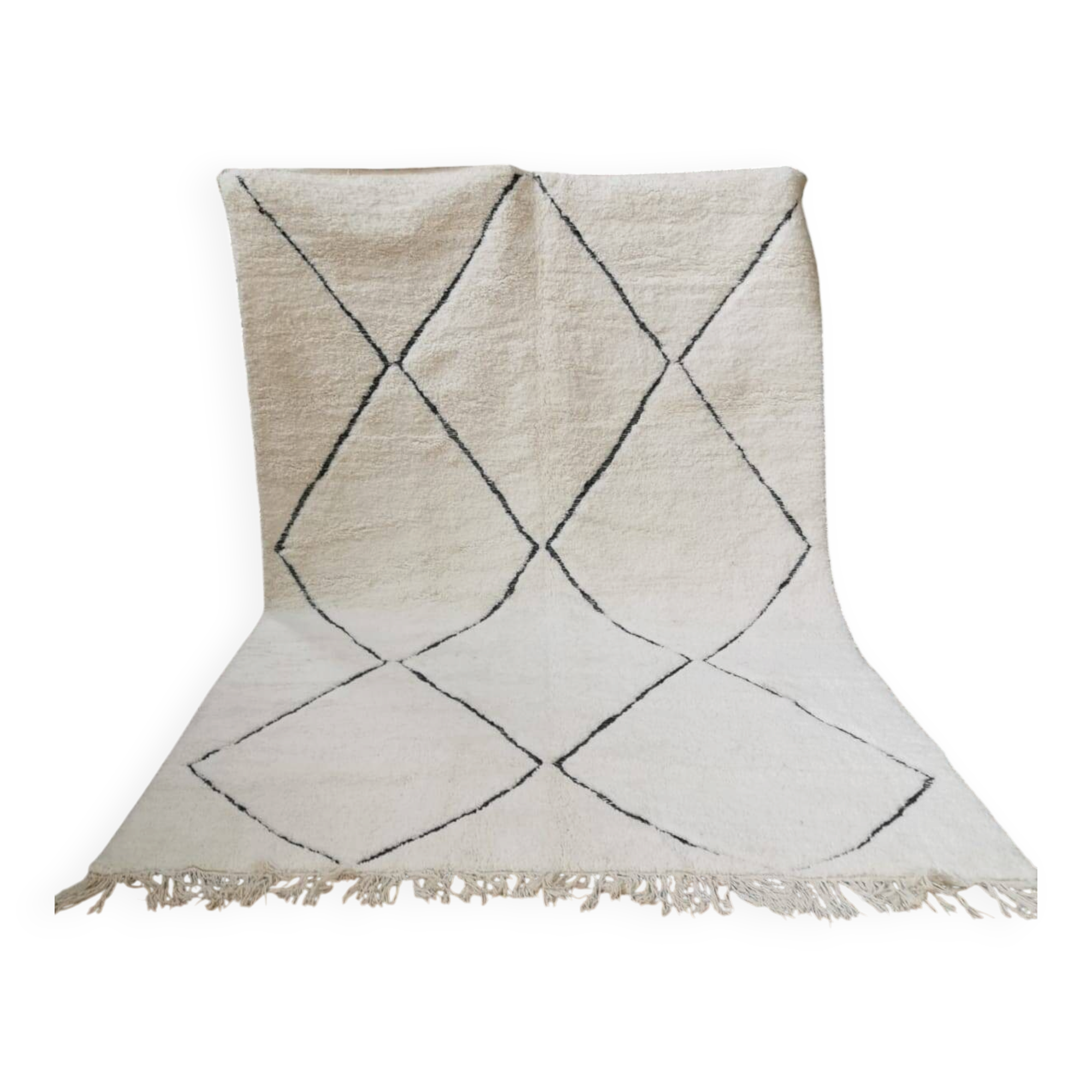 Beni Ouarain Berber Rug "Atlas Diamonds" 3.5*2.5 m