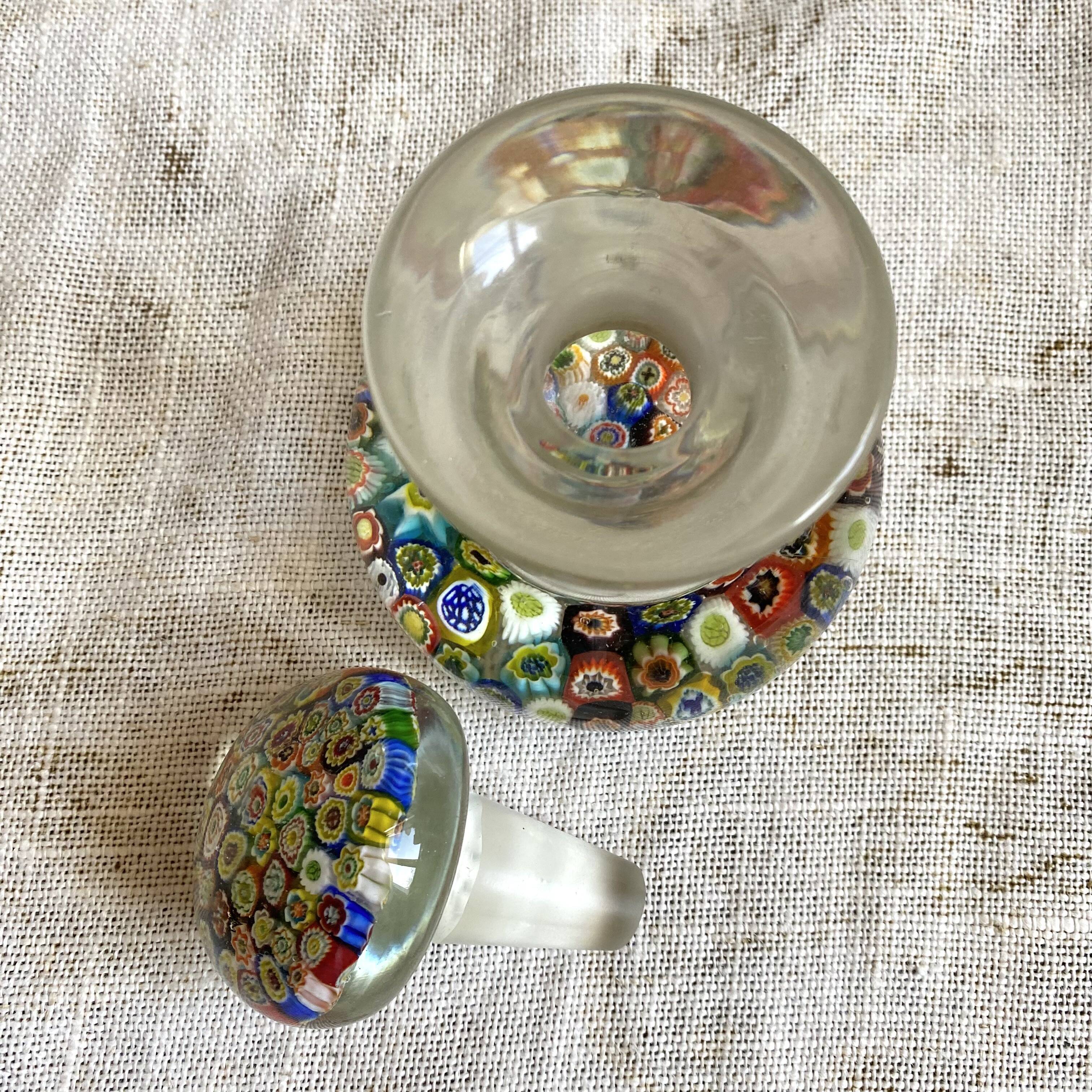 Murano Millefiori glass carafe