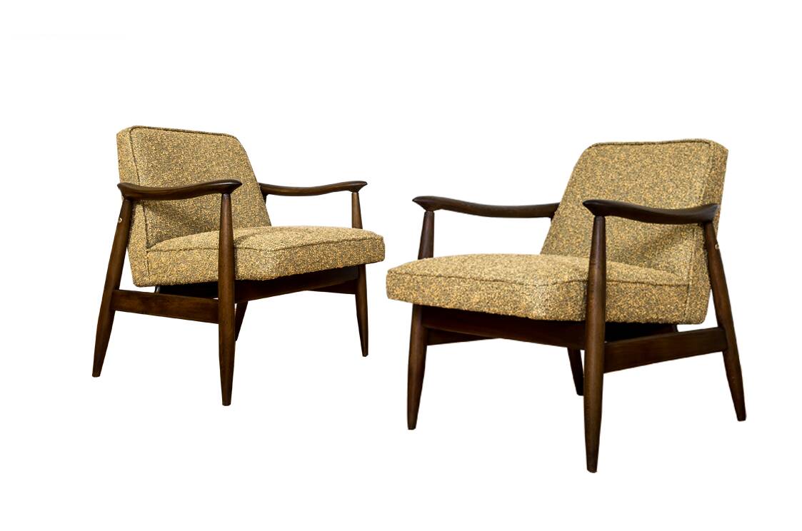 Paire de fauteuils par Juliusz Kędziorek, Pologne années 60