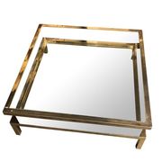 Vintage sliding coffee table by Maison Jansen from the 1970s