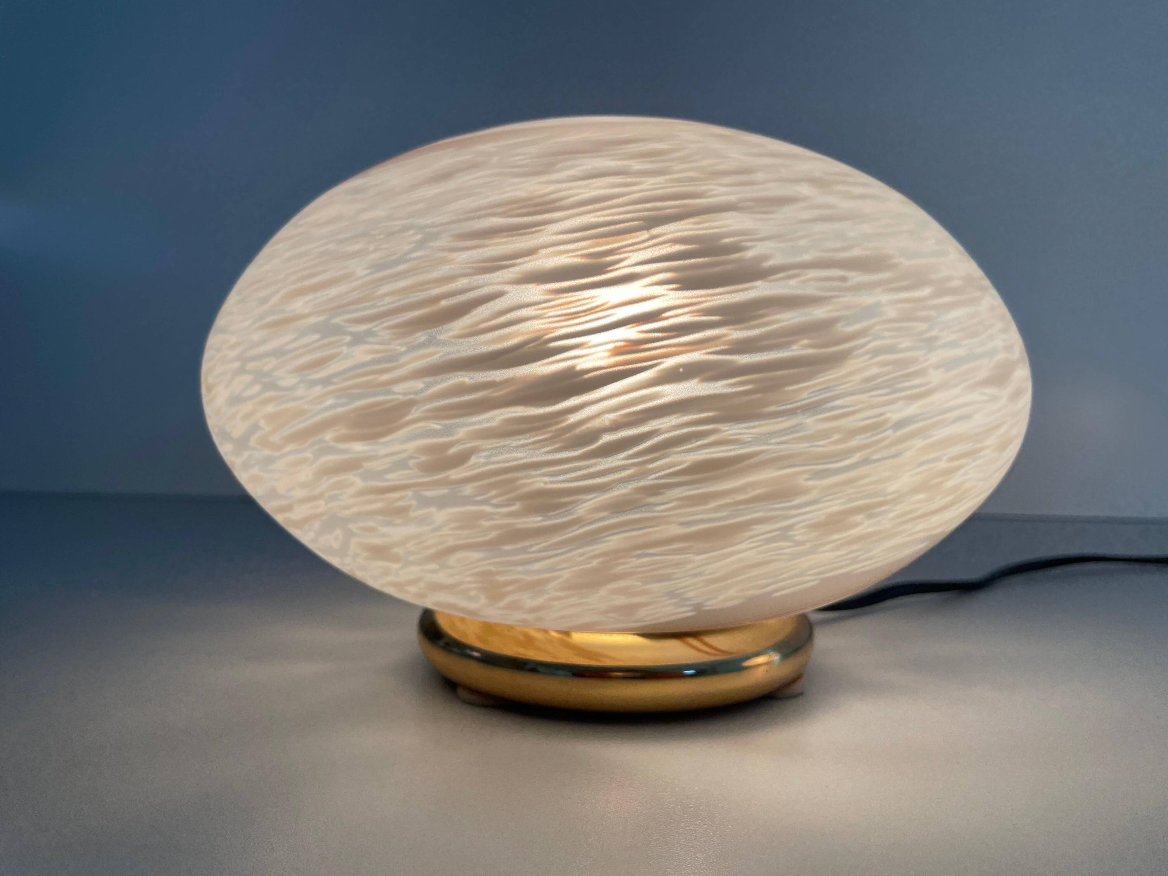 Pair of mid-century glass table lamps by Vetri Murano, 1960s, Italy.