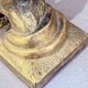 Vintage Gold-Tone Bookend Praying Hands Decorative Bronze Sculptural Book Holder