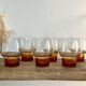 6 vintage luminarc france glasses