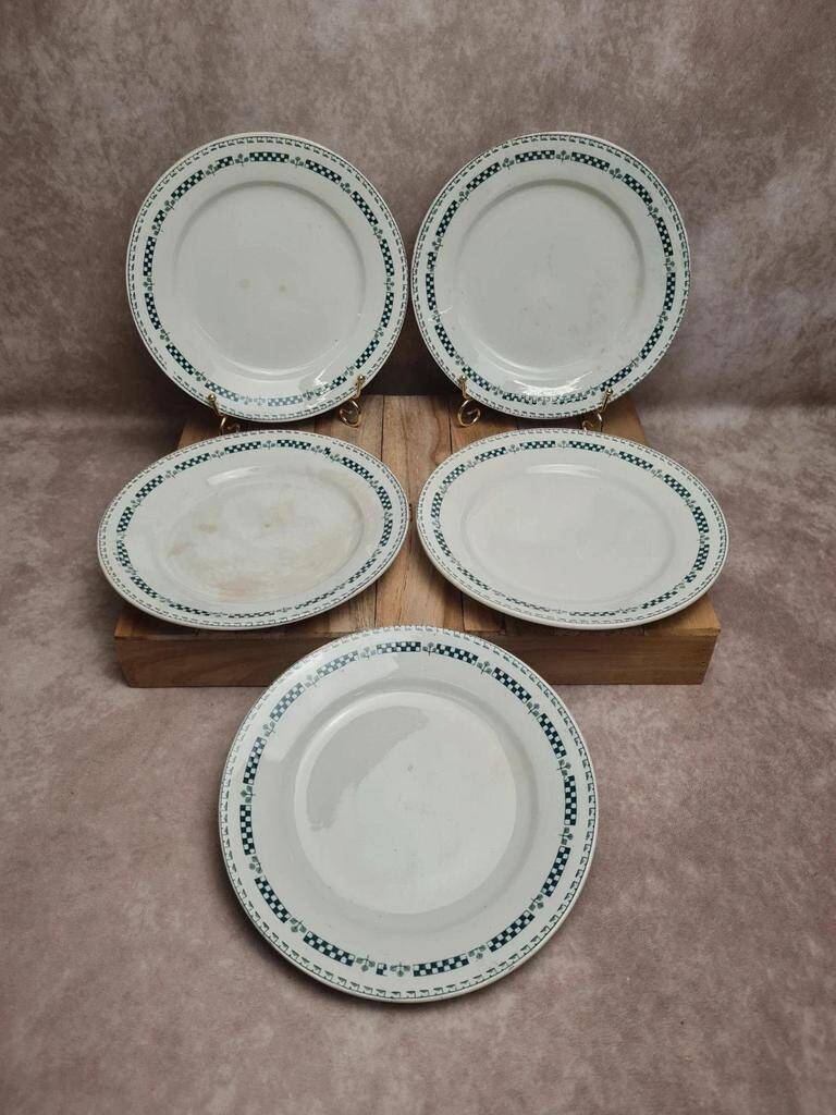 Set of 5 ironstone plates Gien model Sophia 💚