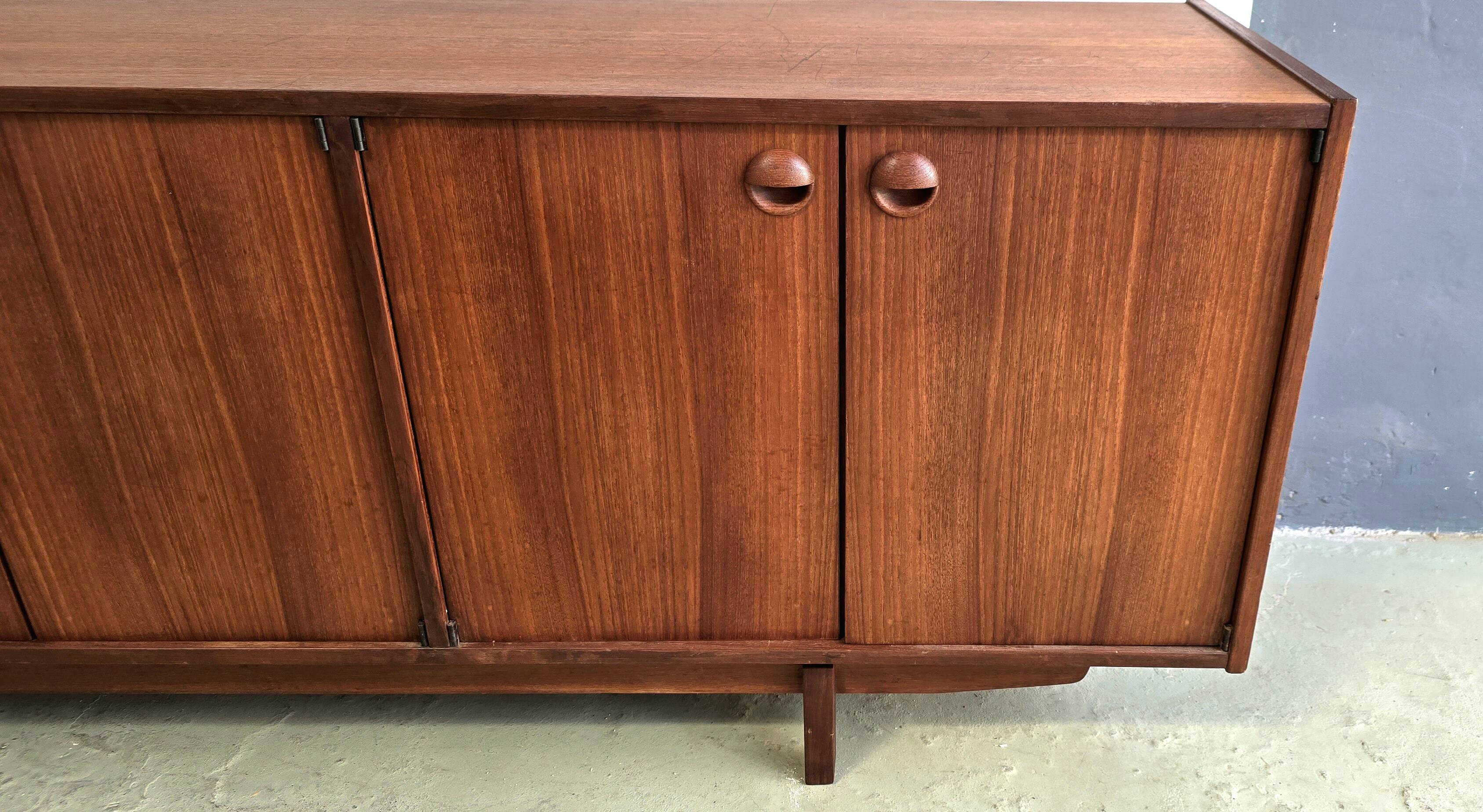 Enfilade en teck vintage Selex De Barovero, Italie, Années 1960