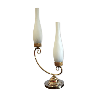 Lampe de table 2 feux circa 50
