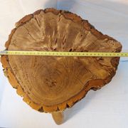 Brutalist tripod stool - French popular craftsmanship from the 20th century